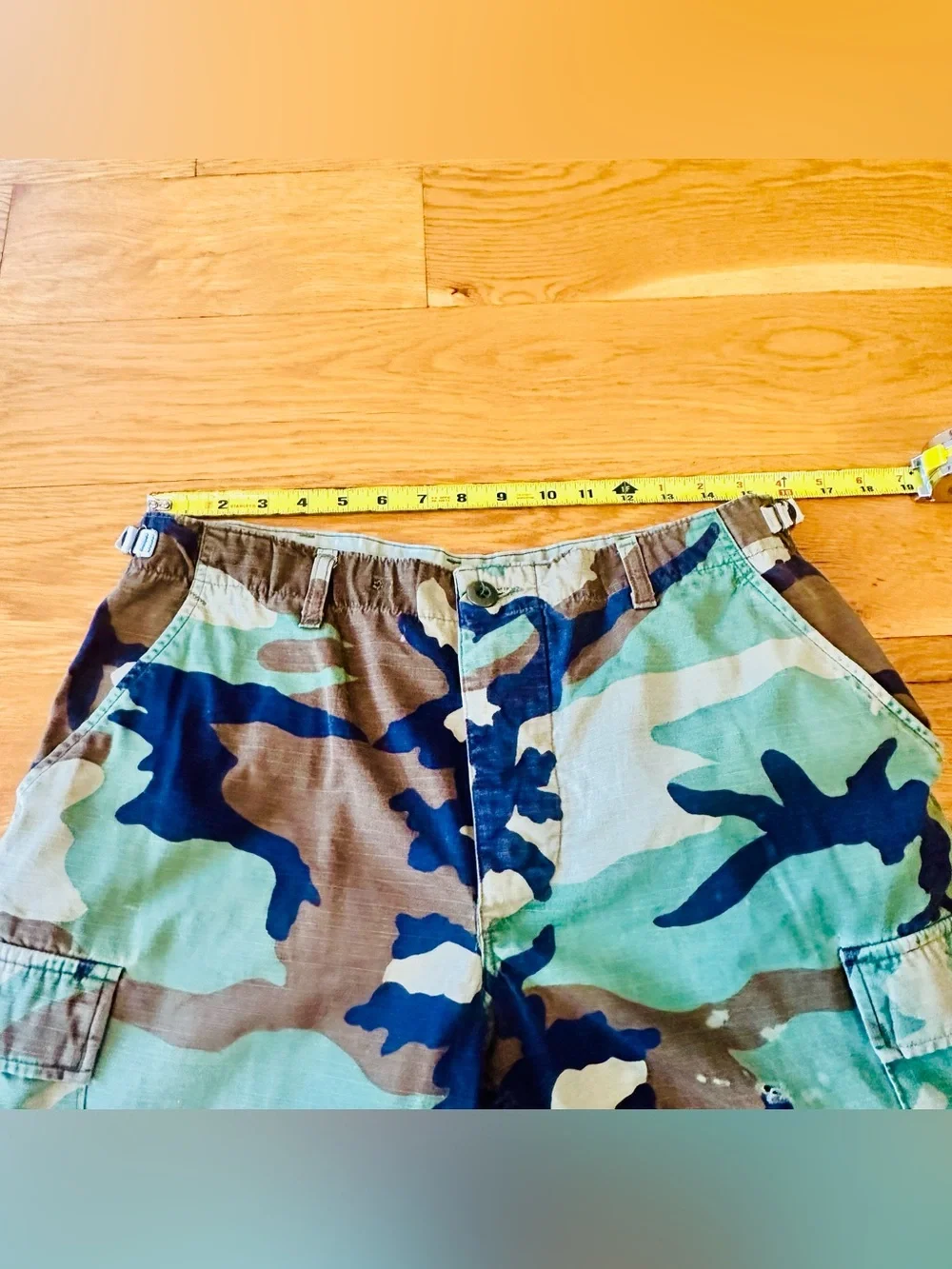 VTG Y2K US Army Woodland BDU Camouflage Cargo Pants M Streetware